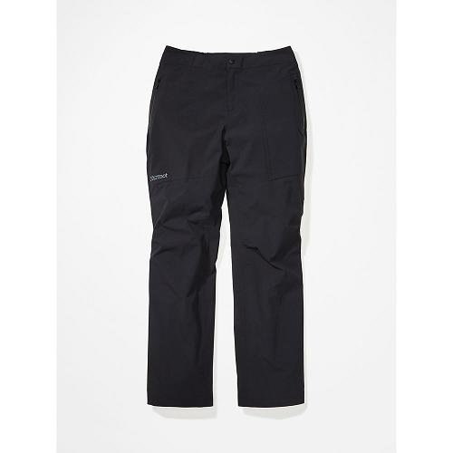 Marmot Rain Pants Black NZ - EVODry Pants Womens NZ5682097